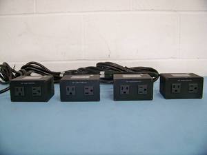 (4) Extron AC 102 US Cable Cubby Power Modules