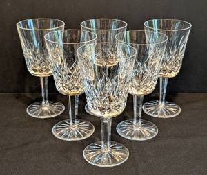 K - Waterford Lismore Crystal Wine Goblets