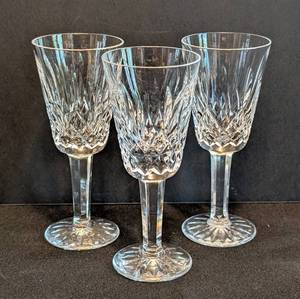 K - Waterford Lismore Crystal Cordial Glasses (Set of 3)