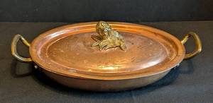 LR - Vintage Ruffoni Historia Copper Covered Pan - Made in Italy