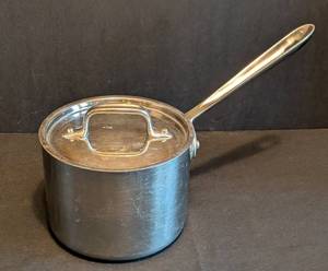 LR - All-Clad Stainless Steel Sauce Pan with Lid