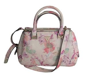 UL - Guess Floral Purse Handbag with Gold-Tone Hardware