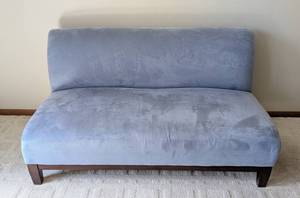 O - Upholstered Armless Loveseat