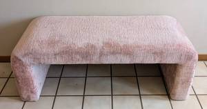 ML - Pink Upholstered Benc