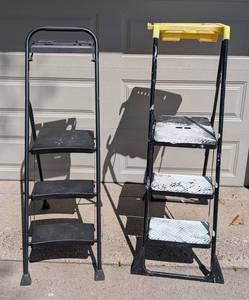 G - COSCO & SAFE REACH Folding Step Ladders (Lot of 2)