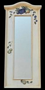 LR - Hand-Painted Fruit Motif Wall Mirror