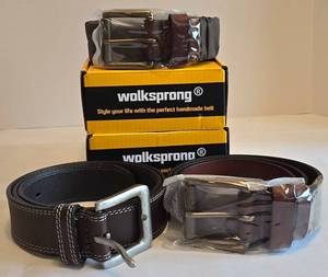 K - Timberland & Wolksprong Leather Belts - Size 34 & 32