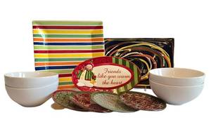 K - Crate & Barrel, Fitz & Floyd & Assorted Holiday Dinnerware