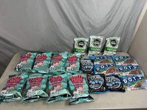 Assorted Candy, Popcorn, Cotton Candy, Sour Jacks, Dots