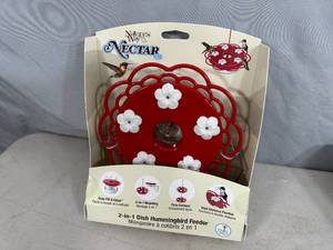 New Natures Way 2-in-1 Dish Hummingbird Feeder