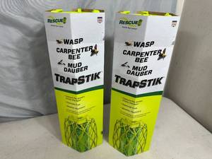 2 New Wasp, Carpenter Bee, Mud Dauber Trapstik