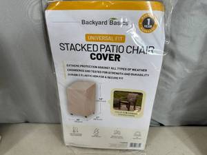 New Backyard Basics Stacked Patio Chair Cover