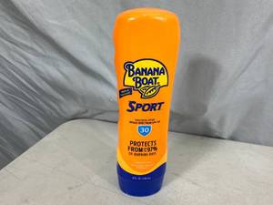 New Bottle of Banana Boat Sport Sunscreen Lotion