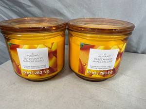 2 New Sweet Mango Scented Candles