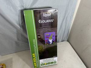 New Alpine Solar Lantern Garden Flag Pole - No Flag Included