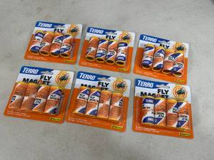 6 New Packs of Terro Fly Magnet Trap Ribbons