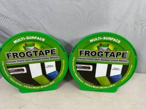 2 New Rolls of Frogtape Premium Painters Tape - 1.41 inch