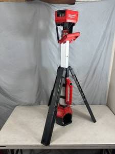Milwaukee M18 Cordless LED Light Tower - Needs Wire Repair