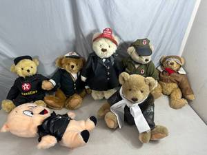 Collectible Texaco Bears, Gund Bialosky Pilot Bear, Etc