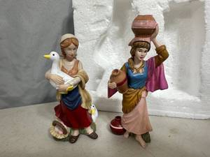 Thomas Kinkade Hawthorne Village Nativity Tree Collection Peasant Figurines