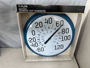 New Taylor IndoorOutdoor Decorative Thermometer