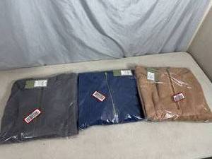 3 New Quarter Zip Sweaters - Size 3XL