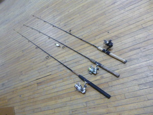 3 Fishing Rods and Reels