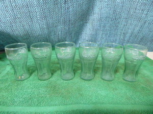 6 Vintage Coca-Cola Glasses