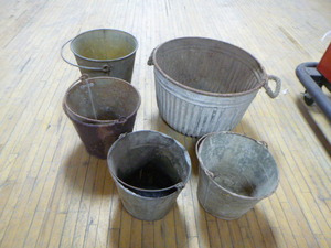 5 Vintage Buckets