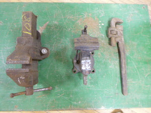 Bench Vises and Pipe Wrench