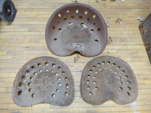 3 Vintage Tractor Seats