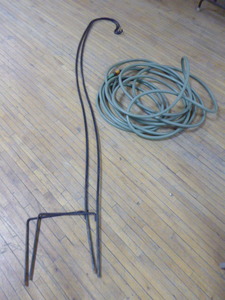 Shepherd Hooks and Garden Hose