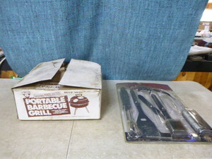 Barbecue Grill and Tool Set