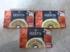 3 Boxes of Federal 12 Gauge Rifled Slugs