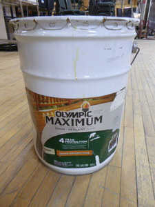 Pail of Olympic Maximum Stain Sealant