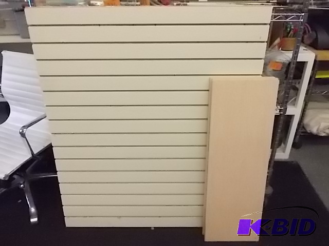 lot 55 image: Slat Wall & Shelves