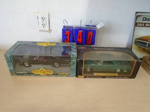 Flat of 2 diecasts. As shown. CASH ON SITE ONLY. PICKUP IS MONDAY MAY 11TH FROM 11 AM TO 4 PM. REGARDLESS WHAT THE SCHEDULE STATES.