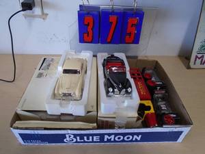 2 cars & misc. As shown. CASH ON SITE ONLY. PICKUP IS MONDAY MAY 11TH FROM 11 AM TO 4 PM. REGARDLESS WHAT THE SCHEDULE STATES.