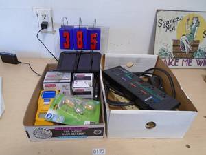 2 Flat of electronics. As shown. CASH ON SITE ONLY. PICKUP IS MONDAY MAY 11TH FROM 11 AM TO 4 PM. REGARDLESS WHAT THE SCHEDULE STATES.