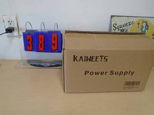 Kaiweets power supply. As shown. CASH ON SITE ONLY. PICKUP IS MONDAY MAY 11TH FROM 11 AM TO 4 PM. REGARDLESS WHAT THE SCHEDULE STATES.