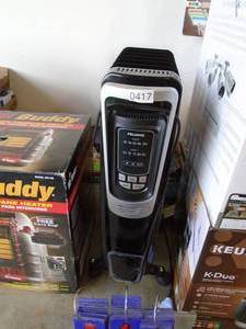 Pelonis radiant heater. As shown. CASH ON SITE ONLY. PICKUP IS MONDAY MAY 11TH FROM 11 AM TO 4 PM. REGARDLESS WHAT THE SCHEDULE STATES.