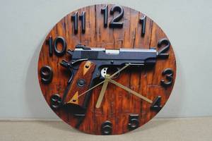Colt 45 Pistol 10 Clock