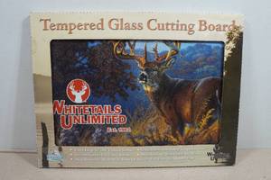 Whitetails Unlimited Tempered Glass Cutting Board