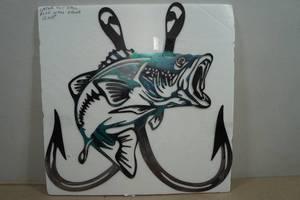 Laser Cut Steel Fish with Hooks