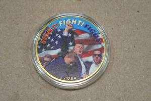 President Donald Trump Colorized Coin