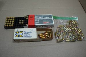 Assorted 9mm Luger Ammo