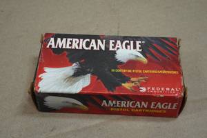 50 American Eagle 9mm 115 Gr FMJ Ammo
