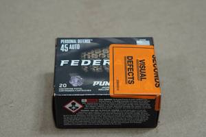 20 Federal Personal Defense .45 Auto 230 Gr Punch JHP Ammo
