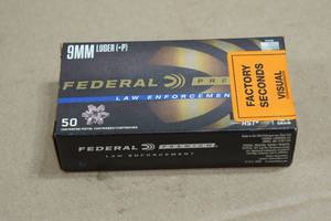 50 Federal Premium LE 9mm Luger P 124 Gr Tactical HST Ammo