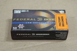 50 Federal Premium LE 9mm Luger P 124 Gr Tactical HST Ammo
